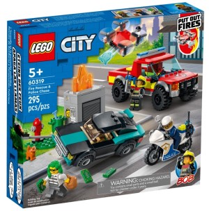 LEGO® City 60319 Brandweer & Politie achtervolging