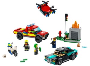 LEGO® City 60319 Brandweer & Politie achtervolging